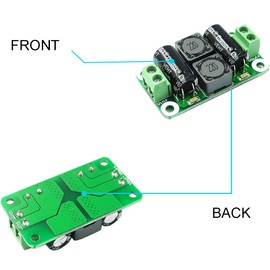 DKARDU 5 pcs 0-50V 4A DC Power Supply Filter Board Class D Amplifier Car EMI Suppression Module with red and Black Cable