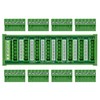 DIN Rail Mount 10A/300V Pluggable Screw Terminal Block Distribution Module