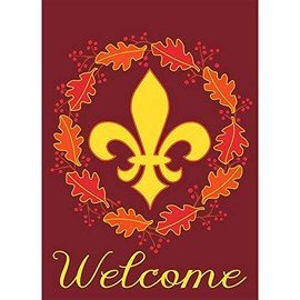 Magnolia Garden Flags 1675 13 x 18 in. Welcome Wreath Polyester Garden Flag