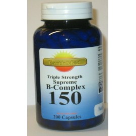 EarthMed Vitamin B - 150 Complex Supreme Triple Strength 200 Capsules