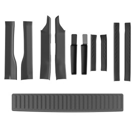 xipoqix Rear Bumper Step Pad Compatible with 2022-2025 Ford Maverick Rear Door Entry Guard TPE 10 PCS Door Sill Protector No Lariat Replacement for 2022-2025 Ford Maverick Accessories