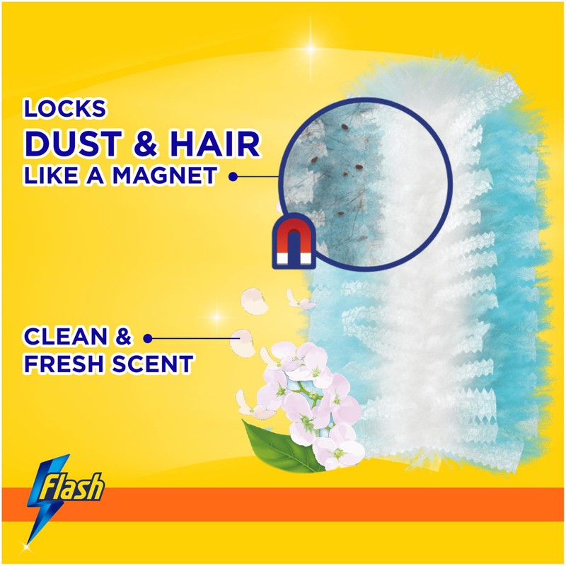 Flash Duster Dust Magnet Refills, Fluffy Dusters Refills, 54 Scented