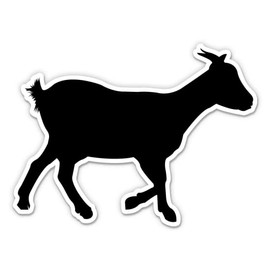 Goat Stickers - 2 Pack - Waterproof Vinyl for Car, Phone, Water Bottle, Laptop - Goat Decals (2-Pack)