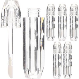 Tubo de Brillo de Labios Transparente 4 Piezas de Plástico Uso DIY y Viaje, Cabe en Tu Bolsa de Maquillaje, Permite Ver el Contenido Restante y No Gotea