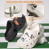 46PCS Croc Accessories, Cute Animal Croc Charms, Fixed Shoe Edge