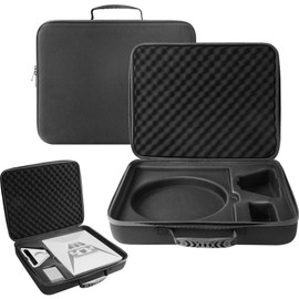 AKIKDJ Starlink Mini Travel Bag, Perfectly Protection for Kickstand, Pipe Adapter, Cables, Power Supply- Hard Shell Portable Storage Case with Dual Layer Customizable Shock-Absorbing Foam Interior