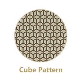 RETUXEP K1 Etched Build Plate Wall+Cube Pattern 0.5mm Flexible Removable Spring Steel Print Platform for Ender 3 S1/3 S1 Pro/3 Neo/3 V2 Neo/5 S1/3V3 SE/KE K1C(Without Magnetic Base)