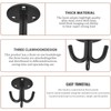 Ouzionz Pack of 6 Ceiling Hooks with Screws Ceiling Hooks,