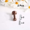 sourcing map 2pcs Wall Hook Copper Wall Mounted 1.8 Inch