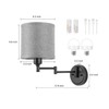 GOODATE Battery Operated Wall Sconce with Remote Control, 15 Colors