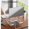FUCDTEFC Acrylic Laptop Stand for Desk, Laptop Riser for 10-15.6