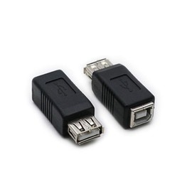 rgzhihuifz 2 Pack USB 2.0 AF/BF Plug Type A Female to Type B Female Adapter Connector Converter Compatible with Laptop Computer Hard Drive Printer Camera