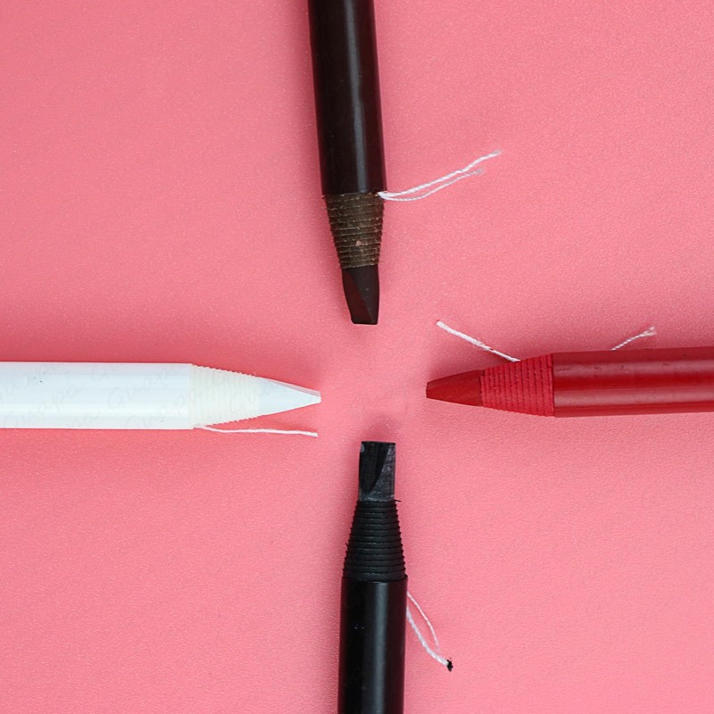 Microblading Accessories, Waterproof Eyebrow Pencil, 6-Piece Eyebrow Lip Mapping Pen