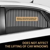 MOXRUQ 2 PCS Car Window Shades, Smooth Track Auto Privacy