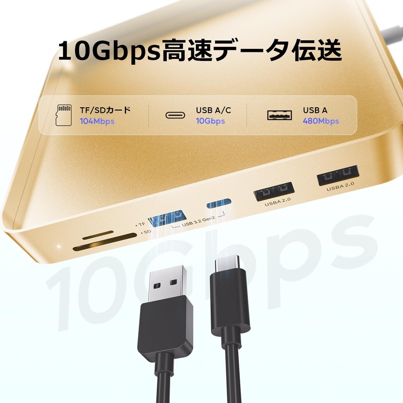 PULWTOP 7 in 1 USB C Hub for iMac 24