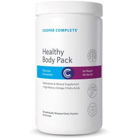 Cooper Complete - Healthy Body Pack - Daily Vitamin Pack with Multivitamin & Omega-3 Fish Oil - 30 Packets per Bottle. Pack of 2