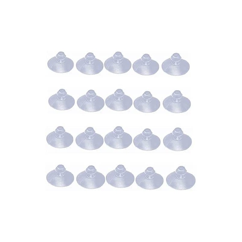 TANGMENGXI 20PCS 18mm/0.7" Furniture Desk Glass Transparent Anti-Collision Suction Cups