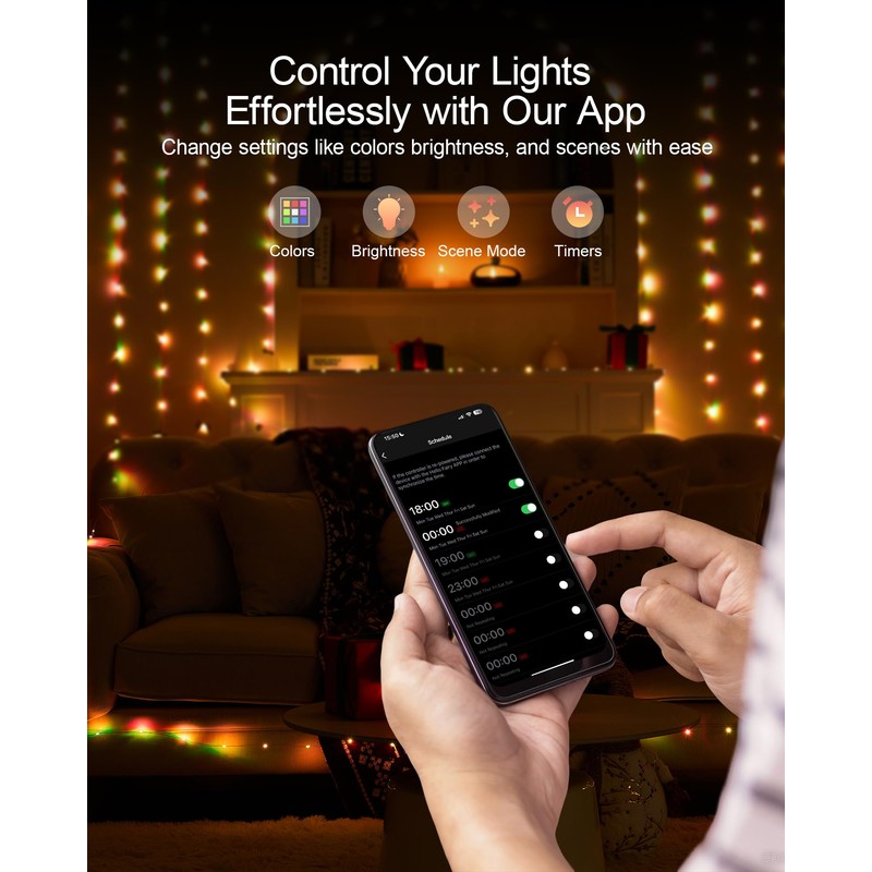 Ariceleo Fairy Lights 32.8 ft USB Powered RGB String Lights
