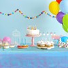 2Pack Iridescent Blue Plastic Tablecloth, Shiny Disposable Laser Rectangle Table