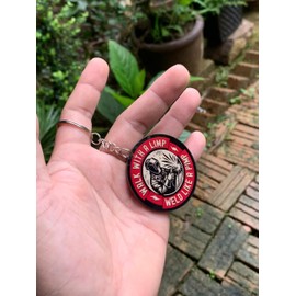 LUDIMSTI Walk With A Limp Weld Like A Pimp Keychain, Blue Collar Engineer Welder Welding Acrylic Keychain