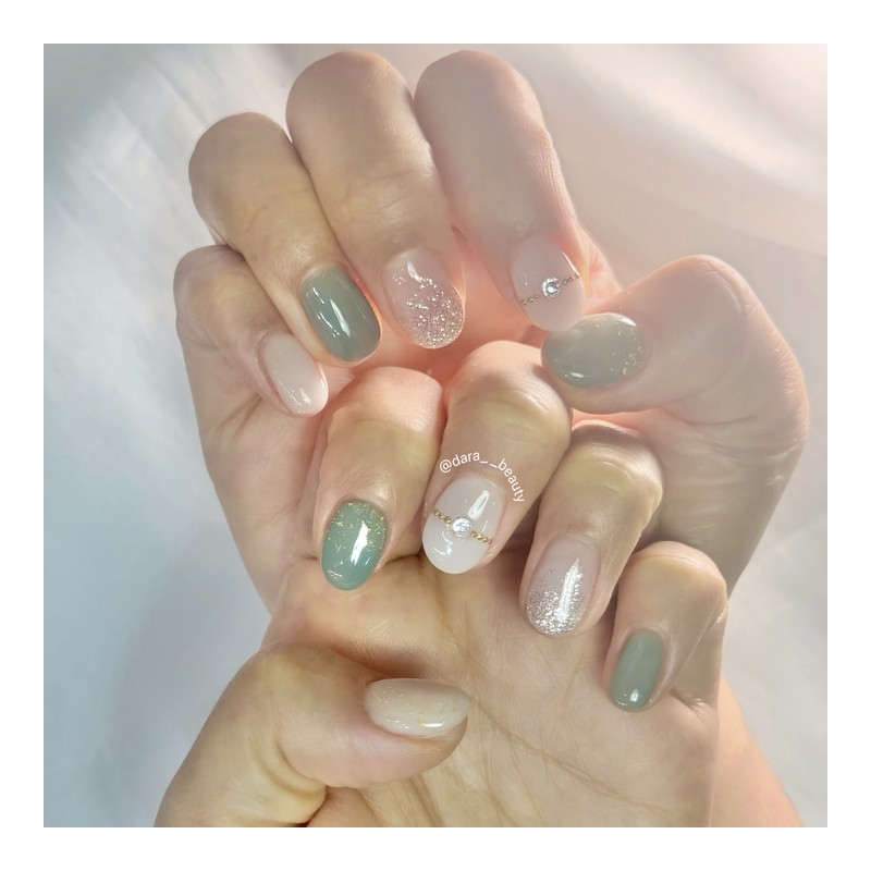 Dara Beauty October 2025 Art of the MonthKhaki Glitter❣ -