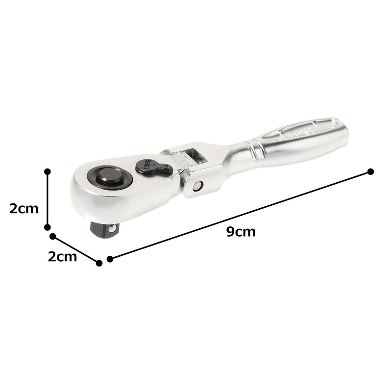 Tone Short Neck Rachet Handle (Socket Hold Mechanism) RH2FHS 1/4-inch