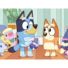 Trefl Bluey, Always Fun with Bluey - 30 Piece Puzzle - Colourful Cartoon Character Puzzle, Creative Entertainment, Fun for Children Aged 3+