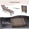 Giantex Patio Lounge Chair Foldable Chaise Lounger, Outdoor Sunbathing Chair