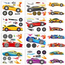 48 Sheets Make a Race Car Stickers Make Your Own Race Car Stickers Make A Face Stickers Race Car Themed Race Car Stickers Party Favors for Kids Race Car Themed Birthday Party Decorations(8 Styles)