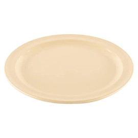 GET DP-509-T Melamine Round Dinner Plates, 9", Tan (Set of 12)