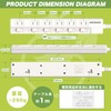 FUMITAKE Power Tap, 3.3 ft (1 m), 6 Ports, 1500W,
