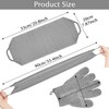Exfoliante corporal de nylon y guantes de baño grises Anezus