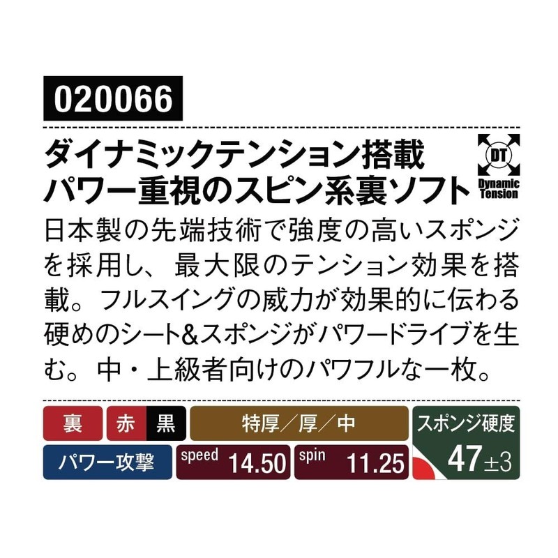 TSP 020066 Table Tennis Rubber Regalis Blue Black Extra Thick