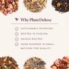Plum Deluxe Loose Leaf Tea Set, Caffeinated, Variety Pack for