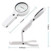 VERIMP 5X Handheld Magnifier Illuminated Desktop Handheld Magnifying Glass Reading