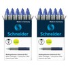 Schneider Schneider Rollerpatrone 852, M, königsblau, 5er Schachtel (10 Patronen