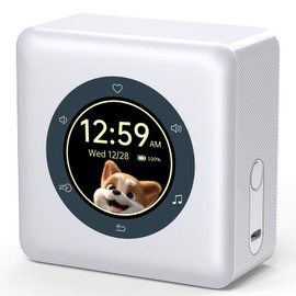 White Noise Sound Machine & Alarm Clock, Portable Smart Sleep Assistant. White Noise, Soothing Sounds and Sleep Music. Breathing Exercises and Lullabies for Adults/Babies. Home/Bedroom (White)