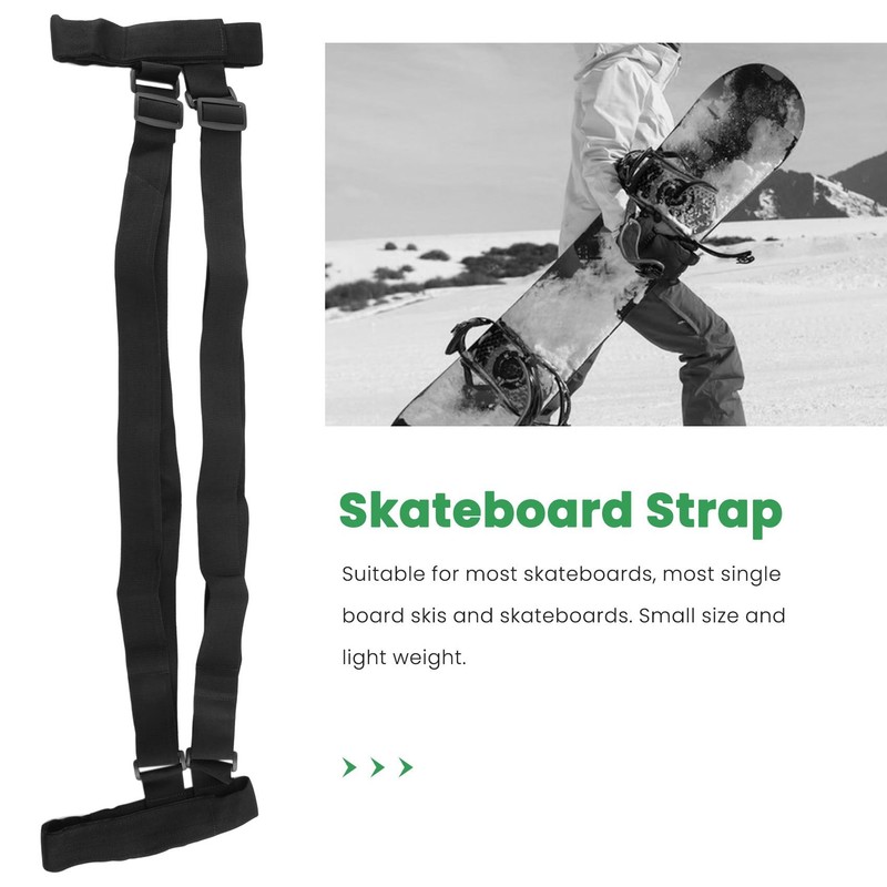 RESFNSE Skateboard Shoulder Carrier Skateboard Carry Strap Adjustable Snowboard Skateboard