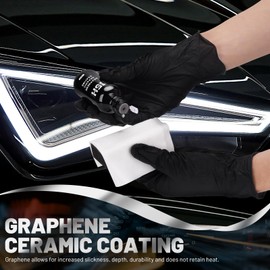 Graphene Ceramic Coating 15H for Cars(70ml), Advanced Graphene Coating for Car Detailing 10+ Years Long Lasting Protection,Ultra High Gloss & Shine, Extremely Hydrophobic