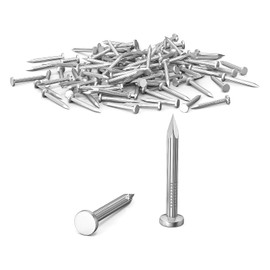 100Pcs 30mm Nails for Wood, Wood Nails, Galvanized Concrete Wall Nail, Masonry Nails, Picture Nails for Carpentry & DIY, Hanging Pictures and Woodworking-Silver