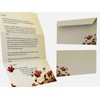 Writing Paper Set 100 Pieces Sunny Flowers 50 Sheets DIN