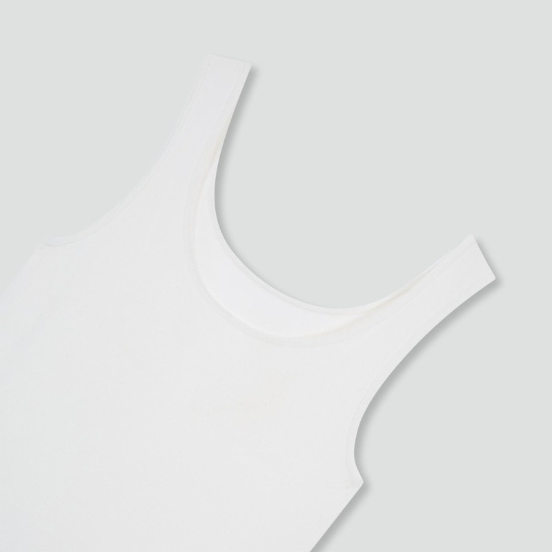 JAJU [JAJU] Women's Cotton Tank Top 3-Pack_White