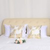 sourcing map Pack of 2 Throw Pillow Cover Gold Leaves