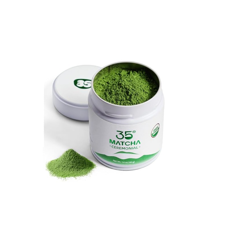 35°N MATCHA Organic Ceremonial Green Tea Powder 1.4 oz