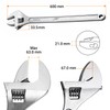 Jetech 24 inch Adjustable Wrench - Professional Shifter Spanner with