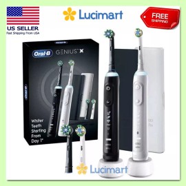 Oral-B Genius X Rechargeable Electric Toothbrush, 2-pack New Sealed.