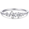 BLOSSOM & HUE Cluster Ring for Women [925 Sterling Silver]