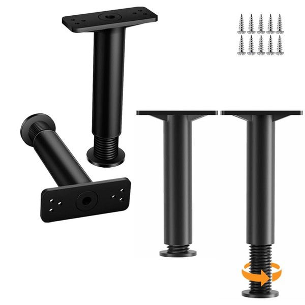 4-in-1 Bed Support Legs - Adjustable Height 7.87-13.78 Inch, Plastic