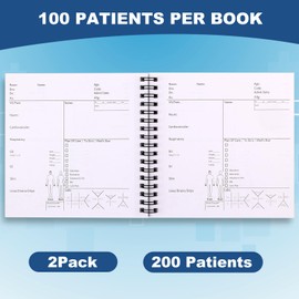 Deqing warm Nurse Essentials Report Notebook for Work,Nursing Report Sheets with Badge Reel & Pen,RN Student Accessories & Gifts,2 Pack