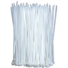 Cable Ties Clear White 300mm x 4mm (100 Pack), Plastic